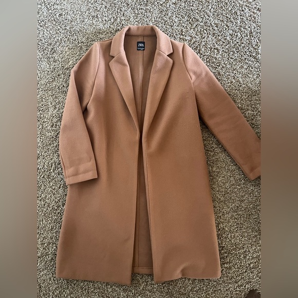 Zara Jackets & Coats Zara Camel Coat M Poshmark